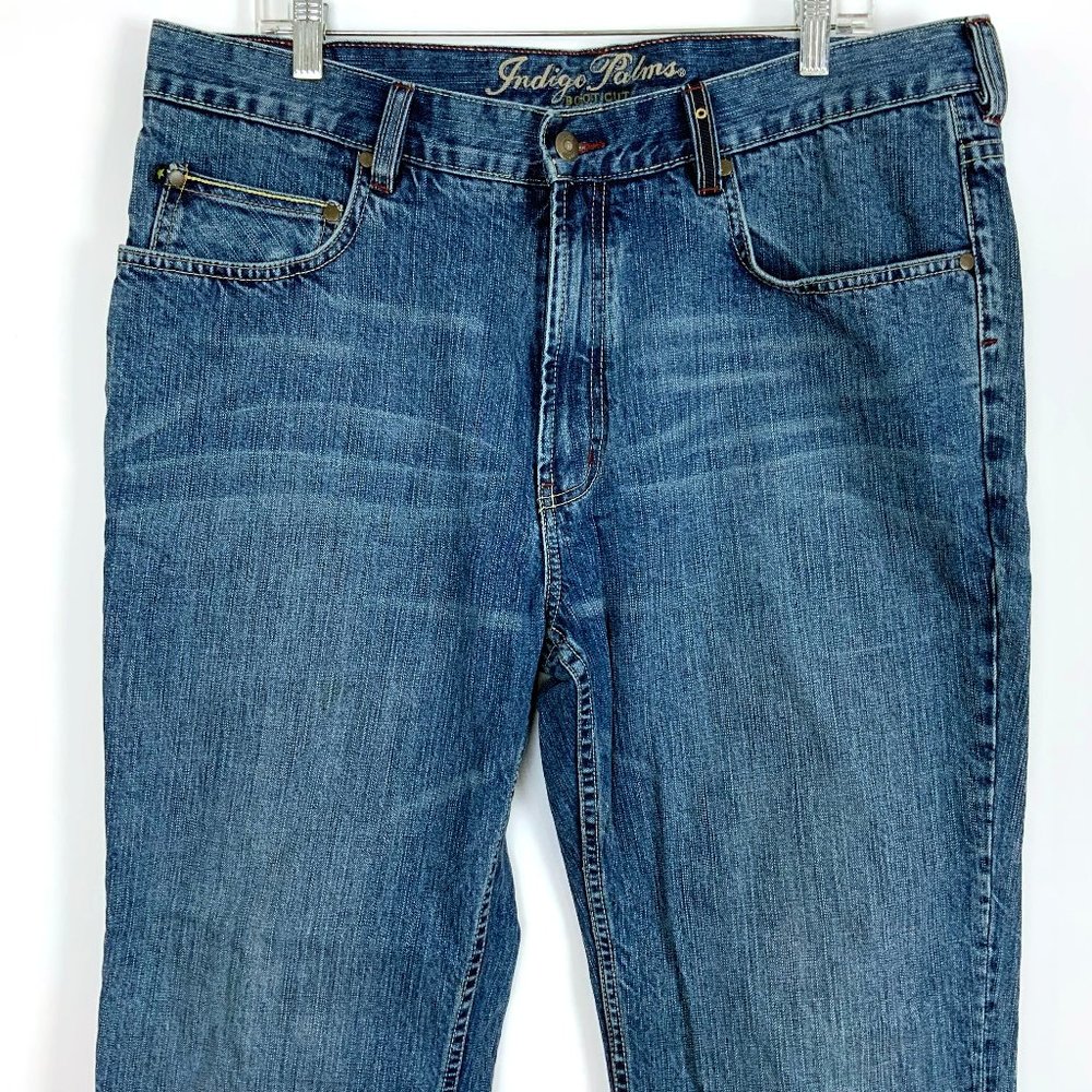 Vintage Tommy Bahama Indigo Palms Men's Bootcut Medium Wash Jeans 38/32 - Picture 3 of 16